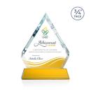 Apex Full Color on Helton Base Amber Crystal Trophy