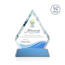 Apex Full Color on Helton Base Sky Blue Crystal Trophy