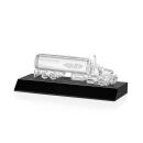 Crystal Oil Tanker on Base - Black