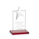 Horton Chrome Star Red Towers Crystal Trophy