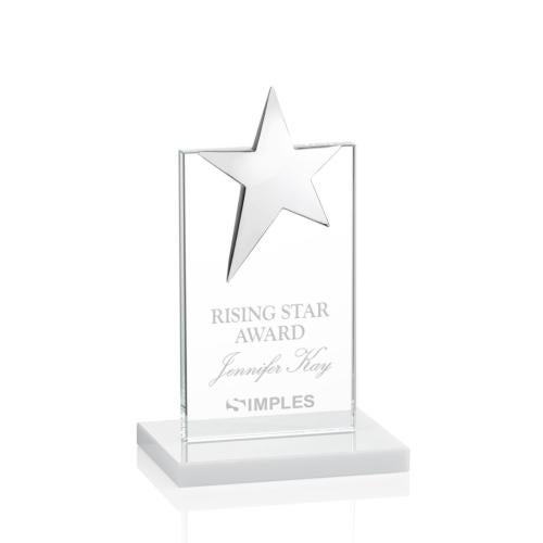Awards and Plaques - Crystal Trophies - Horton Chrome Star Fagan Towers Crystal Trophy