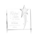Leonard Chrome Star Rectangle Crystal Trophy