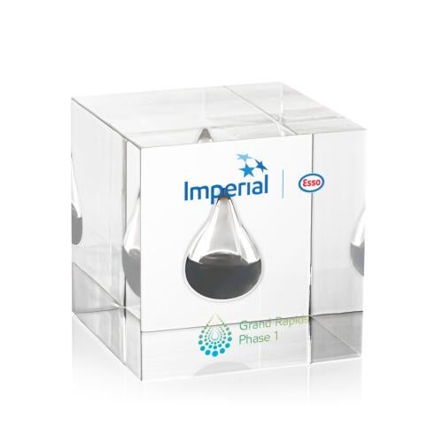 Awards and Plaques - Acrylic Trophies - Embedment Cube Square / Cube Square / Cube Acrylic Trophy