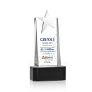 Morse Silver Star Full Color On Base Black Towers Crystal Trophy