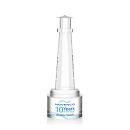 Lighthouse Full Color Crystal  on Round Base Trophy