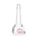 Lighthouse Full Color Crystal on Small Base Trophy