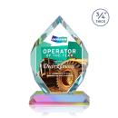 Diamond Diamond Full Color Prismatic Crystal Trophy