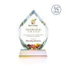 Diamond Diamond Full Color on Helton Prismatic Crystal Trophy