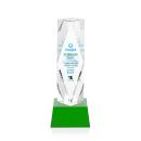Toscana Full Color on Base Green Towers Crystal Trophy