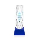 Toscana Full Color on Base Blue Towers Crystal Trophy