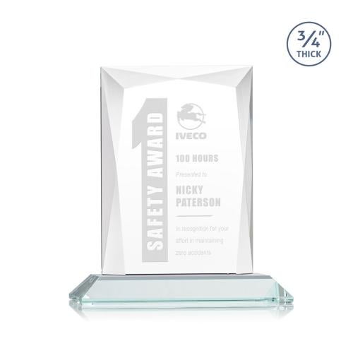 Awards and Plaques - Crystal Trophies - Cassidy Starfire Rectangle Crystal Trophy