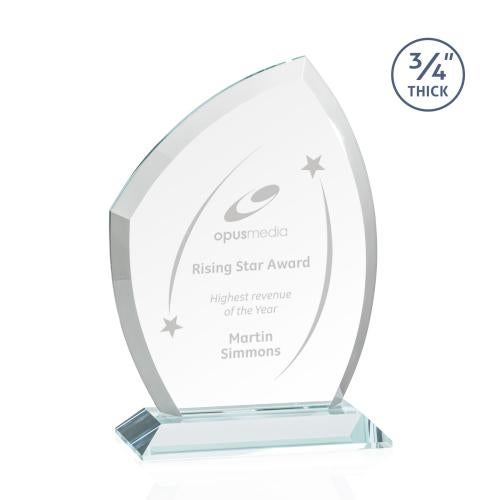 Awards and Plaques - Crystal Trophies - Wilco Clear Unique Crystal Trophy