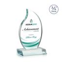Summers Full Color Clear Flame Crystal Trophy