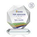 Gregory Full Color Starfire Polygon Crystal Trophy