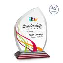 Wilco Full Color Rosewood Unique Crystal Trophy