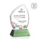 Wilco Full Color on Helton Base Green Unique Crystal Trophy