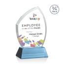 Wilco Full Color on Helton Base Sky Blue Unique Crystal Trophy