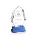 Thomson on Helton Base Blue Polygon Crystal Trophy