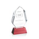 Thomson on Helton Base Red Polygon Crystal Trophy