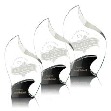 Valenzuela Black Flame Crystal Trophy - Crystal Trophies