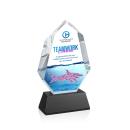 Thomson Full Color on Helton Base Black Polygon Crystal Trophy