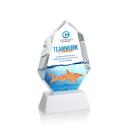 Thomson Full Color on Helton Base Fagan Polygon Crystal Trophy