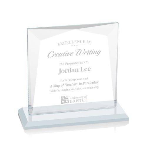 Awards and Plaques - Crystal Trophies - Paulson Fagan Square / Cube Crystal Trophy