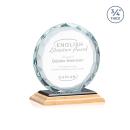 Clarke Bamboo/Black Circle Wood Trophy