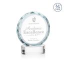 Clarke on Alberton Base Clear Circle Crystal Trophy