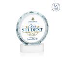 Clarke Full Color on Alberton Base Fagan Circle Crystal Trophy