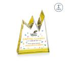 Alpine Full Color Gold Peaks Crystal Trophy