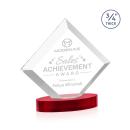 Carlson on Alberton Base Red Crystal Trophy