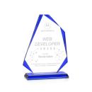 Hillmont Blue Unique Crystal Trophy