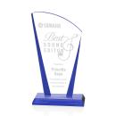 Merivale Blue Unique Crystal Trophy