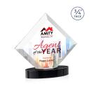 Carlson Full Color on Alberton Base Black Crystal Trophy