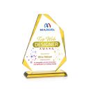 Hillmont Full Color Gold Unique Crystal Trophy