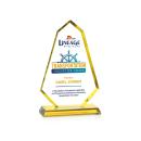 Pearson Full Color Gold Unique Crystal Trophy
