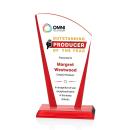 Merivale Full Color Red Unique Crystal Trophy