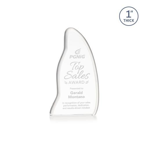 Awards and Plaques - Crystal Trophies - Beauford Unique Crystal Trophy