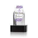 Holbrok Full Color on Base Black Towers Crystal Trophy