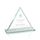 Melton Jade Pyramid Glass Trophy