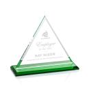 Melton Green Pyramid Crystal Trophy