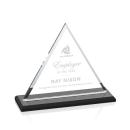 Melton Black Pyramid Crystal Trophy