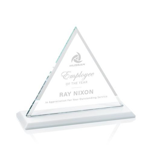 Awards and Plaques - Crystal Trophies - Melton Fagan Pyramid Crystal Trophy