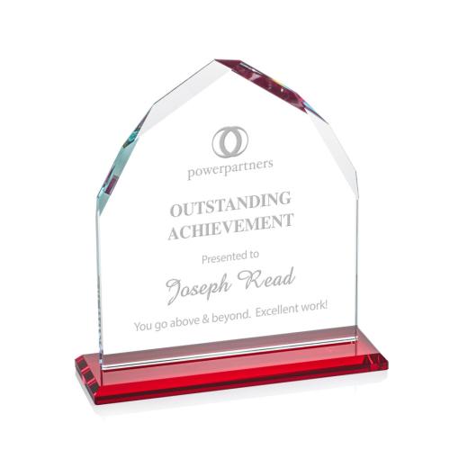 Awards and Plaques - Crystal Trophies - Emery Red Peaks Crystal Trophy