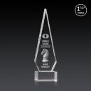 Cullen 3D on Plated Base Clear Crystal Trophy