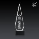 Cullen 3D on Plated Base Black Crystal Trophy