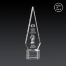Cullen 3D on Round Base Clear Crystal Trophy