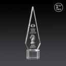 Cullen 3D on Round Base Clear Crystal Trophy