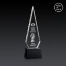 Cullen 3D on Small Base Black Crystal Trophy